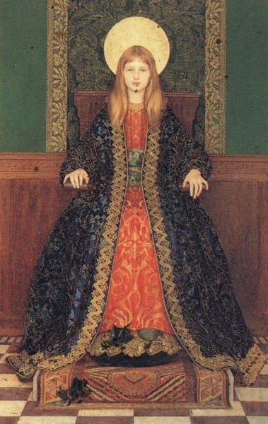 Thomas Cooper Gotch The Child Enthroned Norge oil painting art